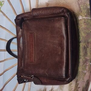 FOSSIL 1954 vintage brown leather handbag